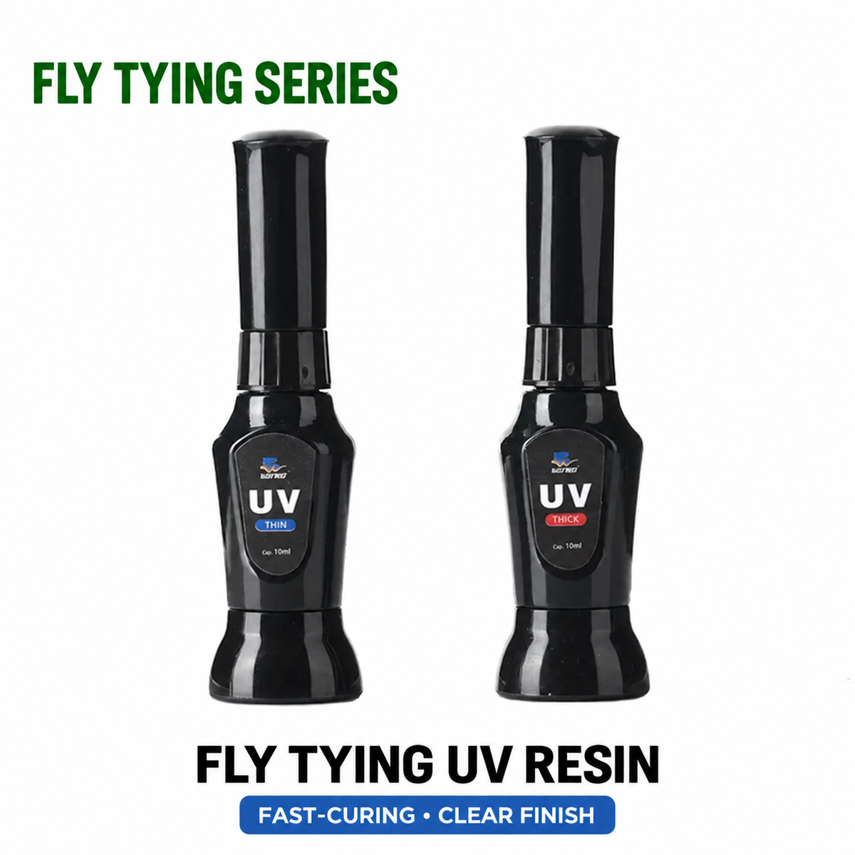 Thin and Thick fly tying UV resin bottles