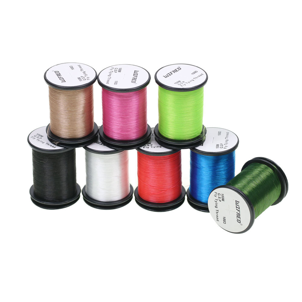100D GSP fly tying thread color options