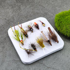 10-Piece Wet Fly Fishing Lures Set for Trout and Bass Variety of Fly Fishing Gear