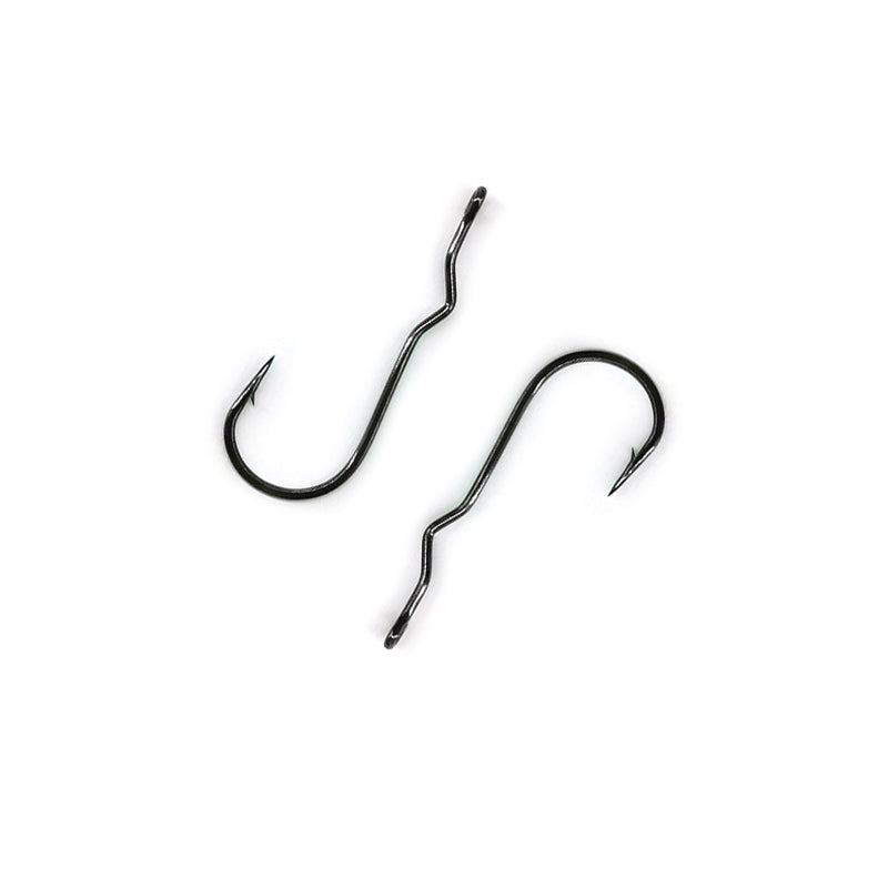 High-carbon Steel Twisted Shank Design Big Popper Hook Fly Tying Hook Fishing Accessories