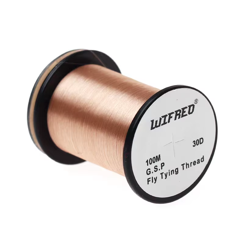 WIFREO 30D GSP fly tying thread in Brown, 100m single spool