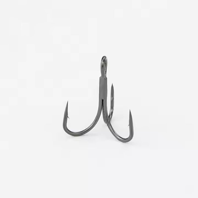 Kylin 3X Strong Treble Hook High Carbon Steel Bass Saltwater Freshwater Fly Tying Hook