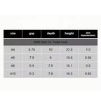 Kylin 3X Strong Treble Hook High Carbon Steel Bass Saltwater Freshwater Fly Tying Hook