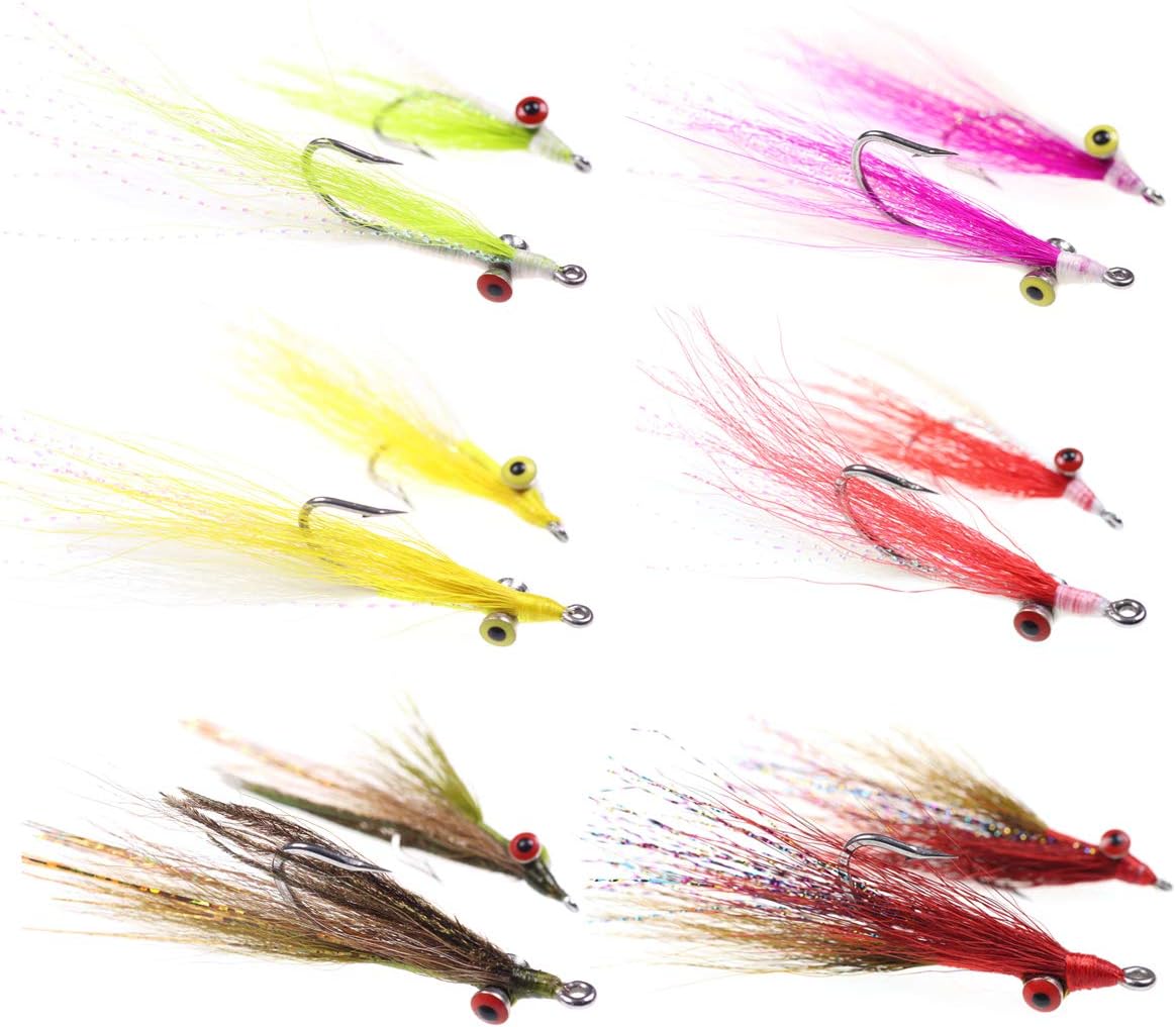 24pcs Assorted Clouser Minnow Streamer Flies