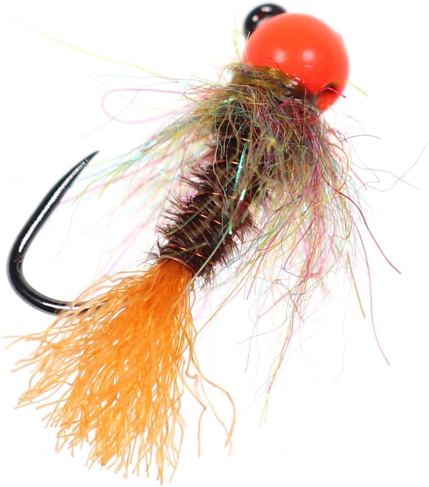 12pcs Tungsten Bead Nymph Jig Fly Assortment Euro Nymphing
