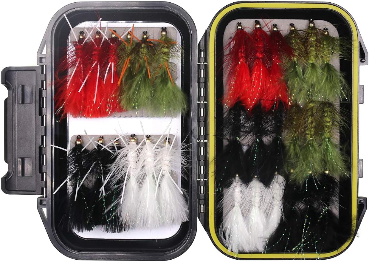 30/90PCS Wooly Bugger Streamer Assortment