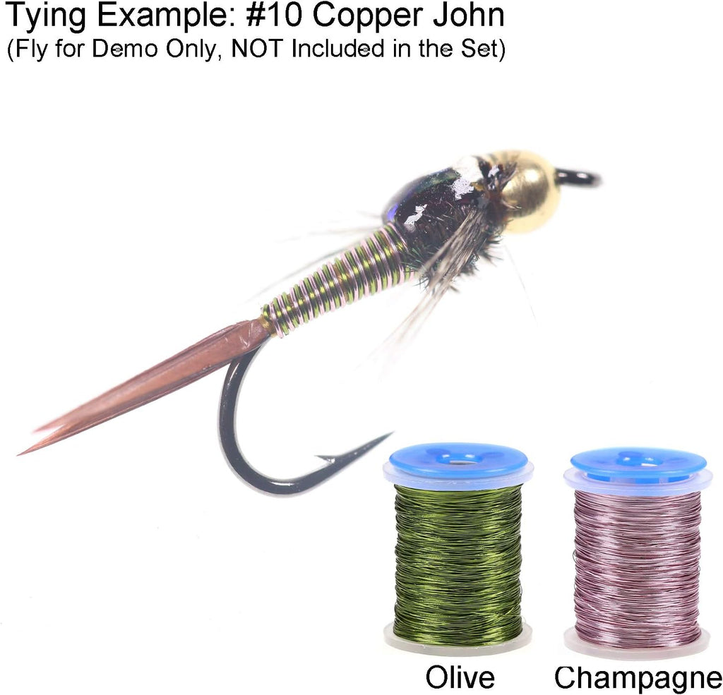 12 Color/Set 0.2mm Non-tarnishing Ultra Fly Tying Copper Wire