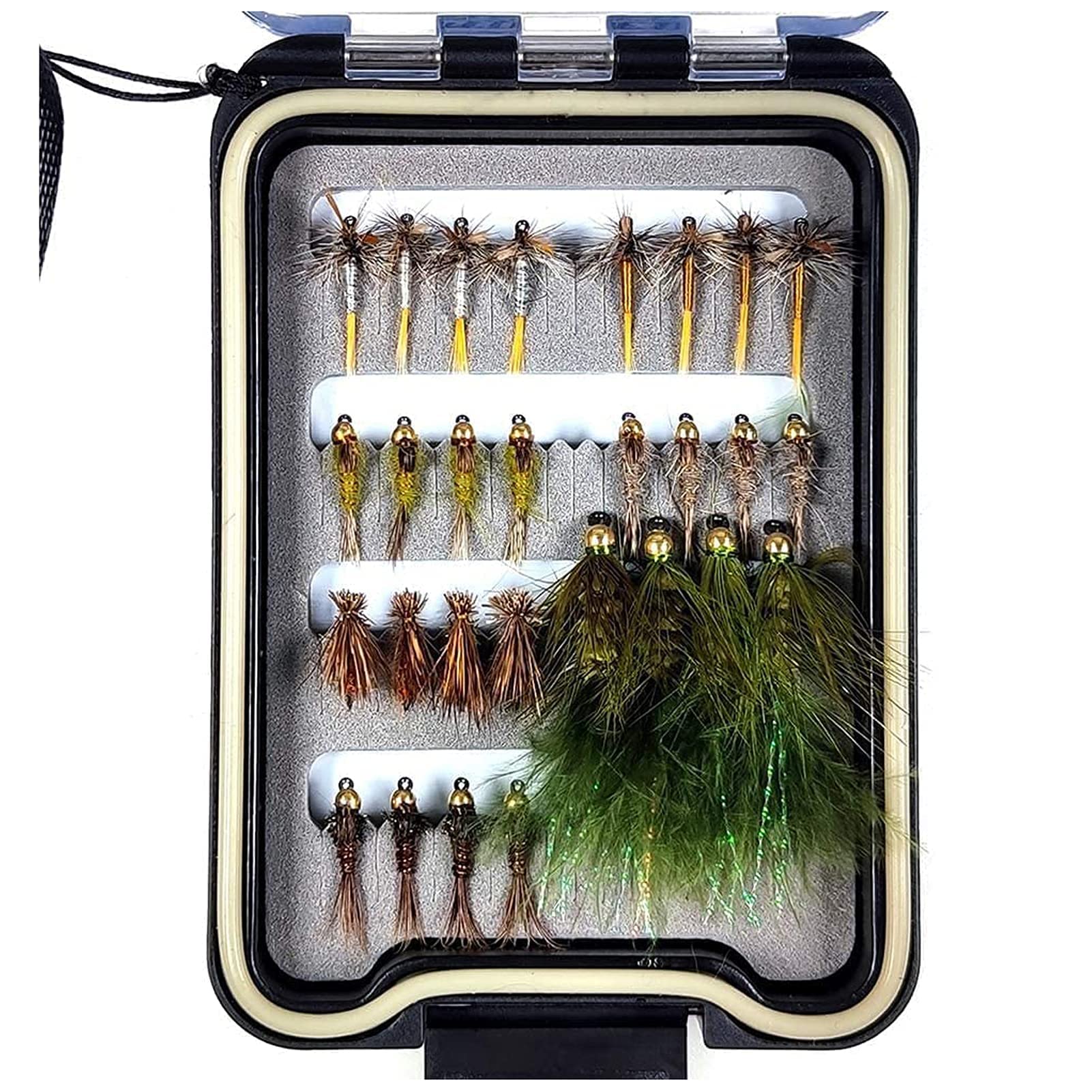 28/40/64/92/120pcs, Dry/Wet/Nymph/Streamer Flies Assortment