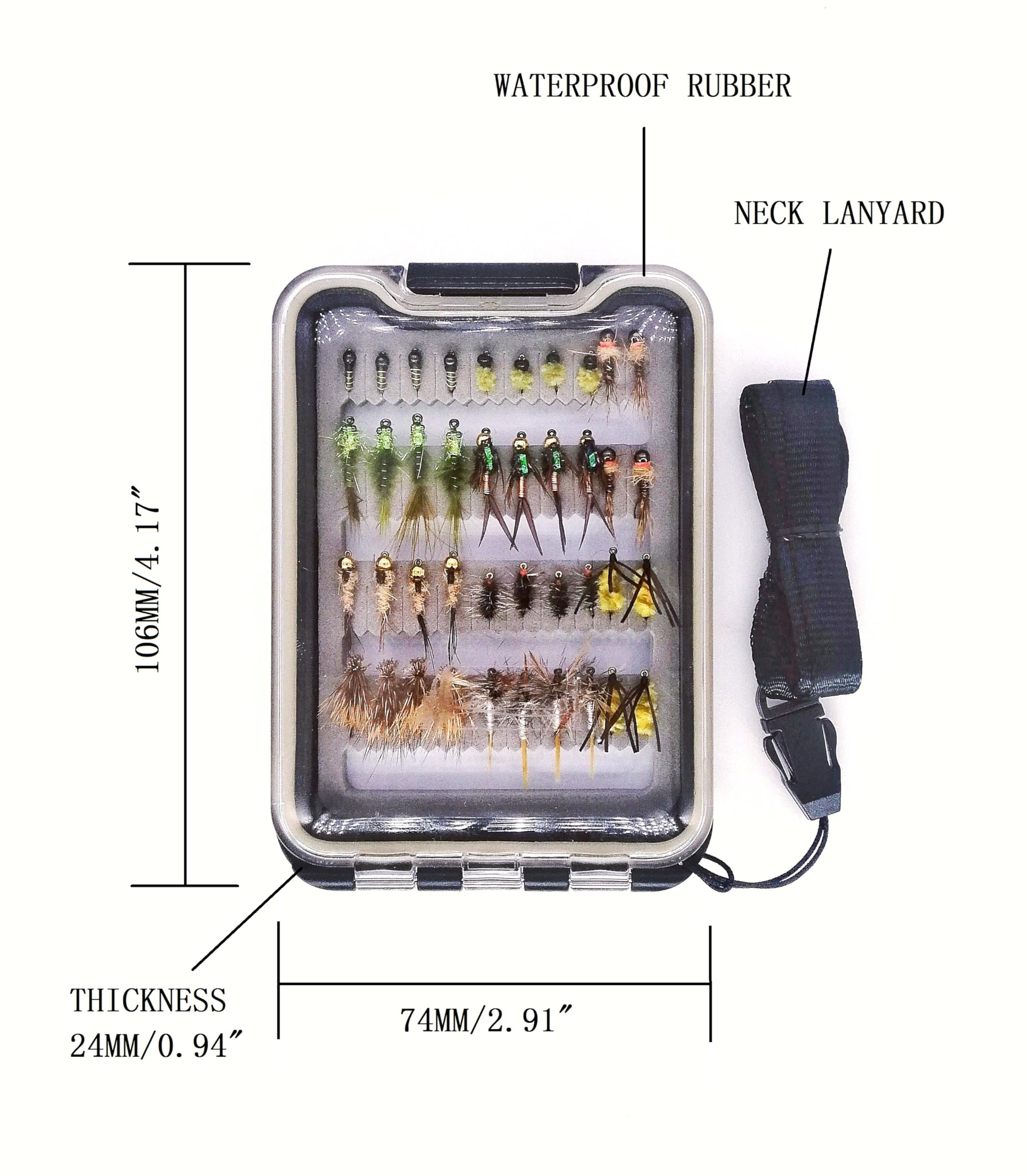 28/40/64/92/120pcs, Dry/Wet/Nymph/Streamer Flies Assortment