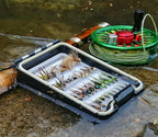 Wifreo Fly Fishing Flies Assortment with Waterproof Fly Box, 28/40/64/92/120pcs Dry/Wet/Nymph/Streamer Flies, Trout/Bass/Panfish/Salmon Fishing Flies