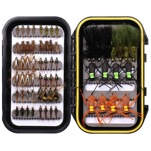 28/40/64/92/120pcs, Dry/Wet/Nymph/Streamer Flies Assortment