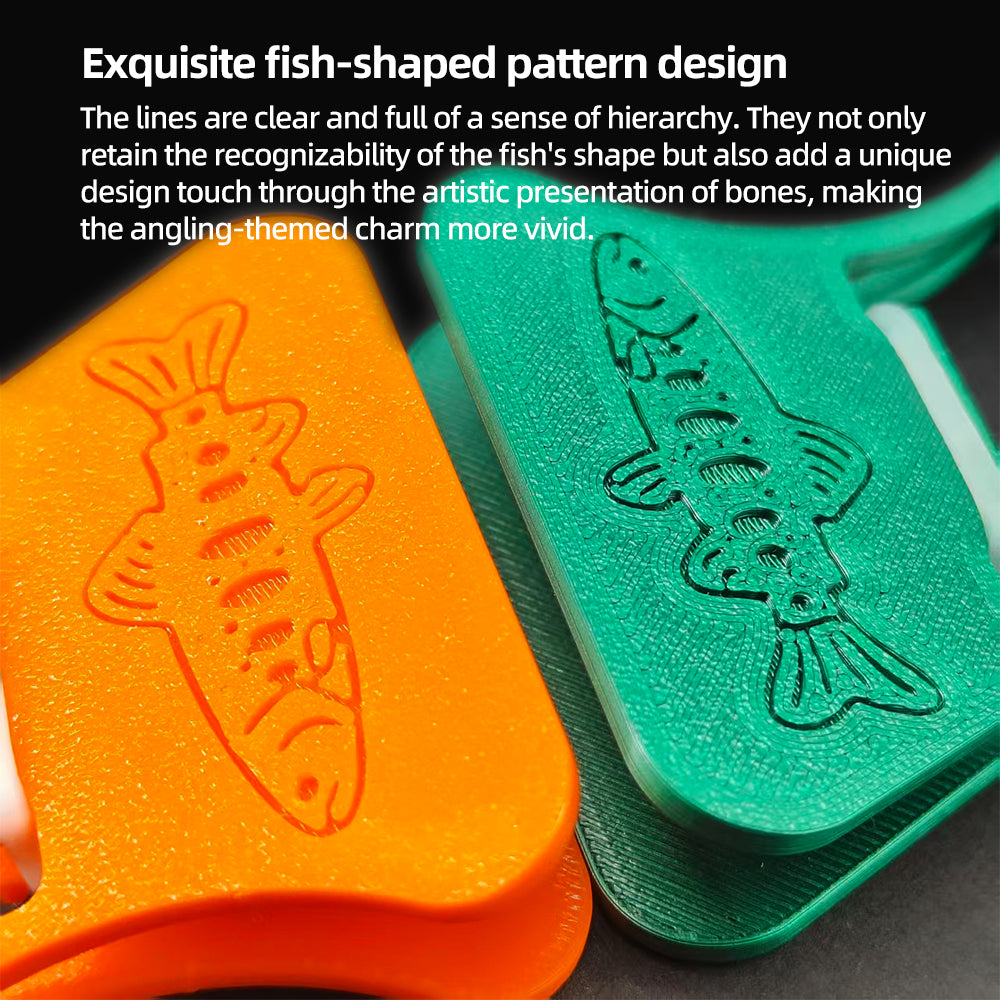 PETG Material CDC-3D Clamp Feather Folding Blok Feather Hackle Pliers Fishing Accessories