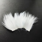 Tan sheep wool natural white fly tying