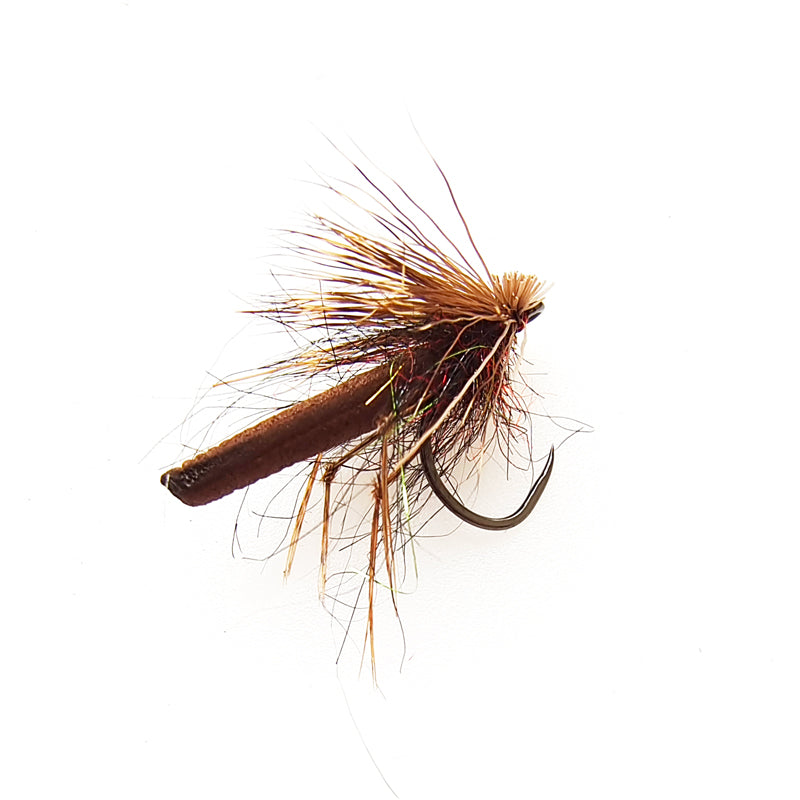 New 5PCS Deer Hair Caddis Dry Fly Fishing Tackle Accessory Lures for Fishing