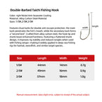 Dual Barb Tachi Fishing Hook
