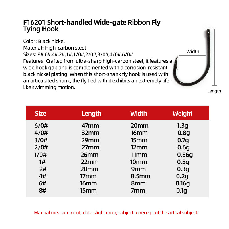 Saltwater Big Streamer Fly Hook Short-shank 2X Strength Wide Gap