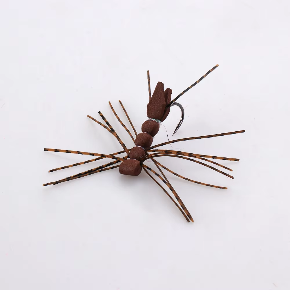Rubber Legs Grasshopper Foam Body Floating Hopper Dry Fly