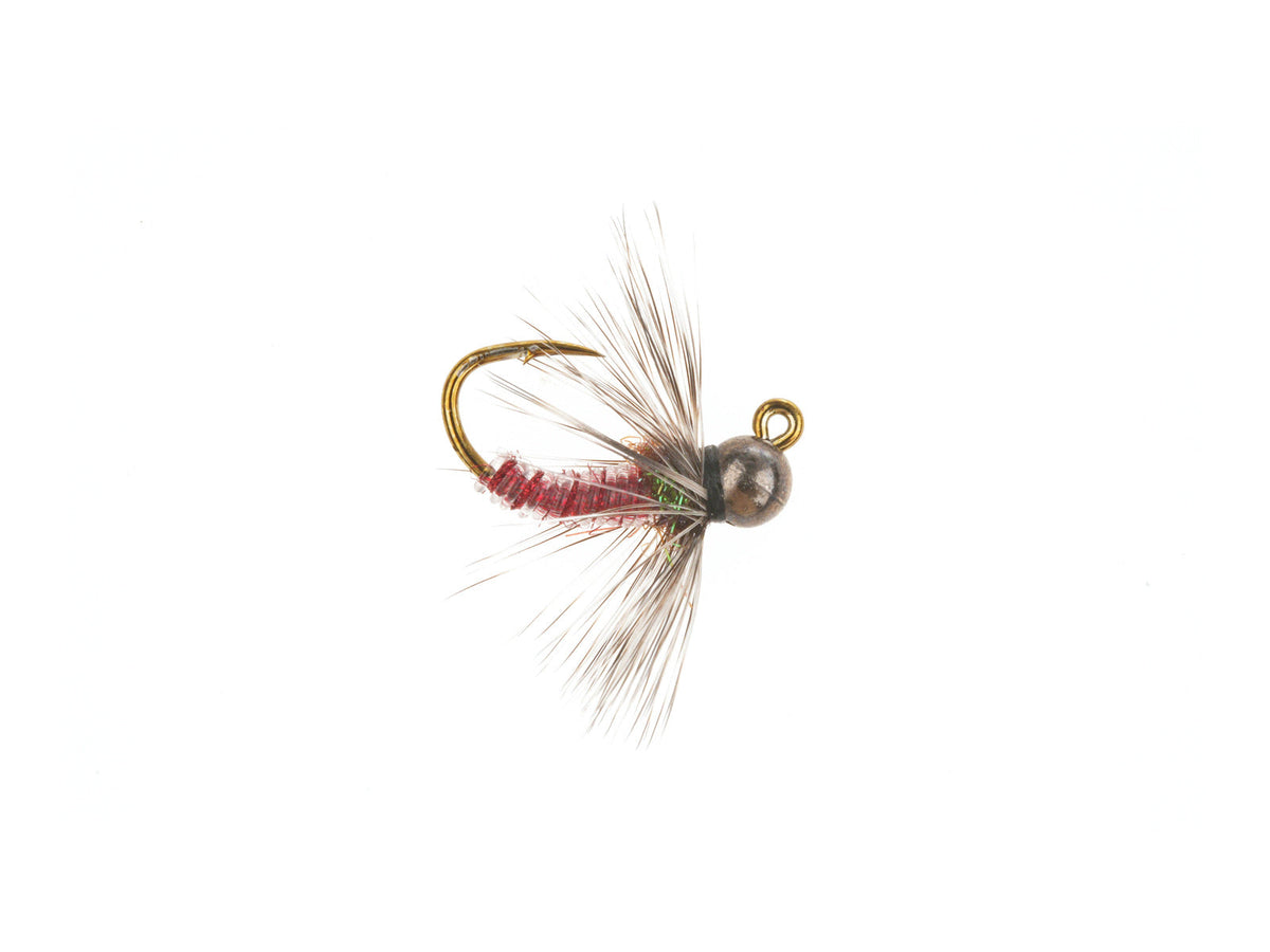 Product photo of the Red Hackle Jig – Tungsten Bead, WIFREO style LY005