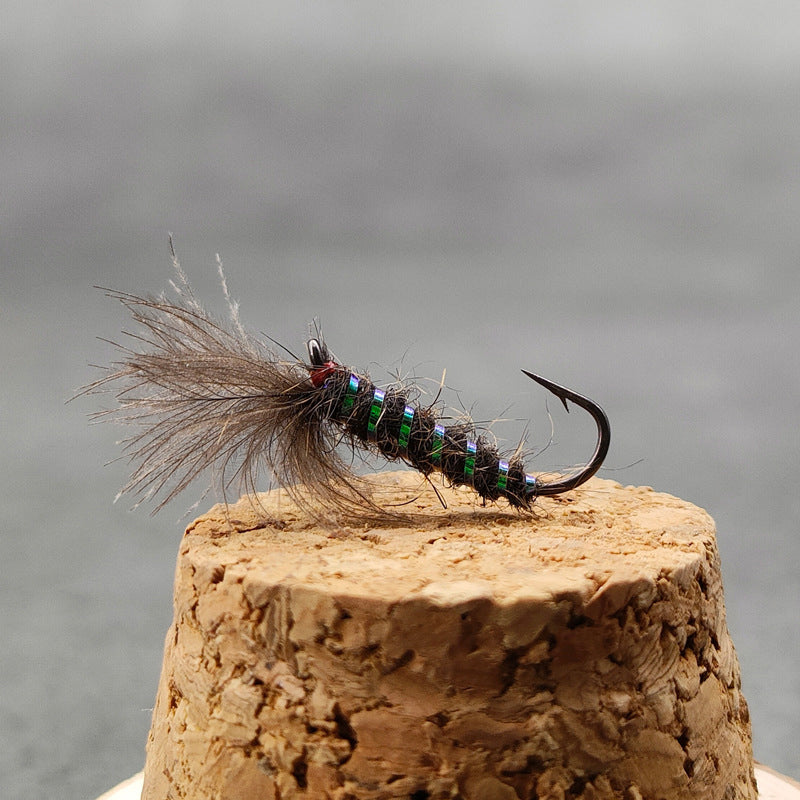 CDC Dry Fly Lure Hand-Tied with Genuine CDC Fibers Sharp Hook & Lifelike Insect Shape Fly Fishing