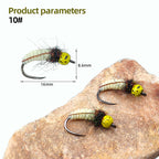 Tungsten Bead Head Wet Nymph Fast Sinking Fly Trout and Bass Fishing Lures 10# River Lake
