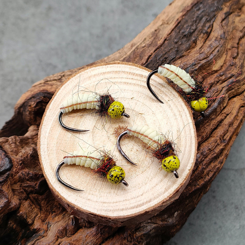 Tungsten Bead Head Wet Nymph Fast Sinking Fly Trout and Bass Fishing Lures 10# River Lake