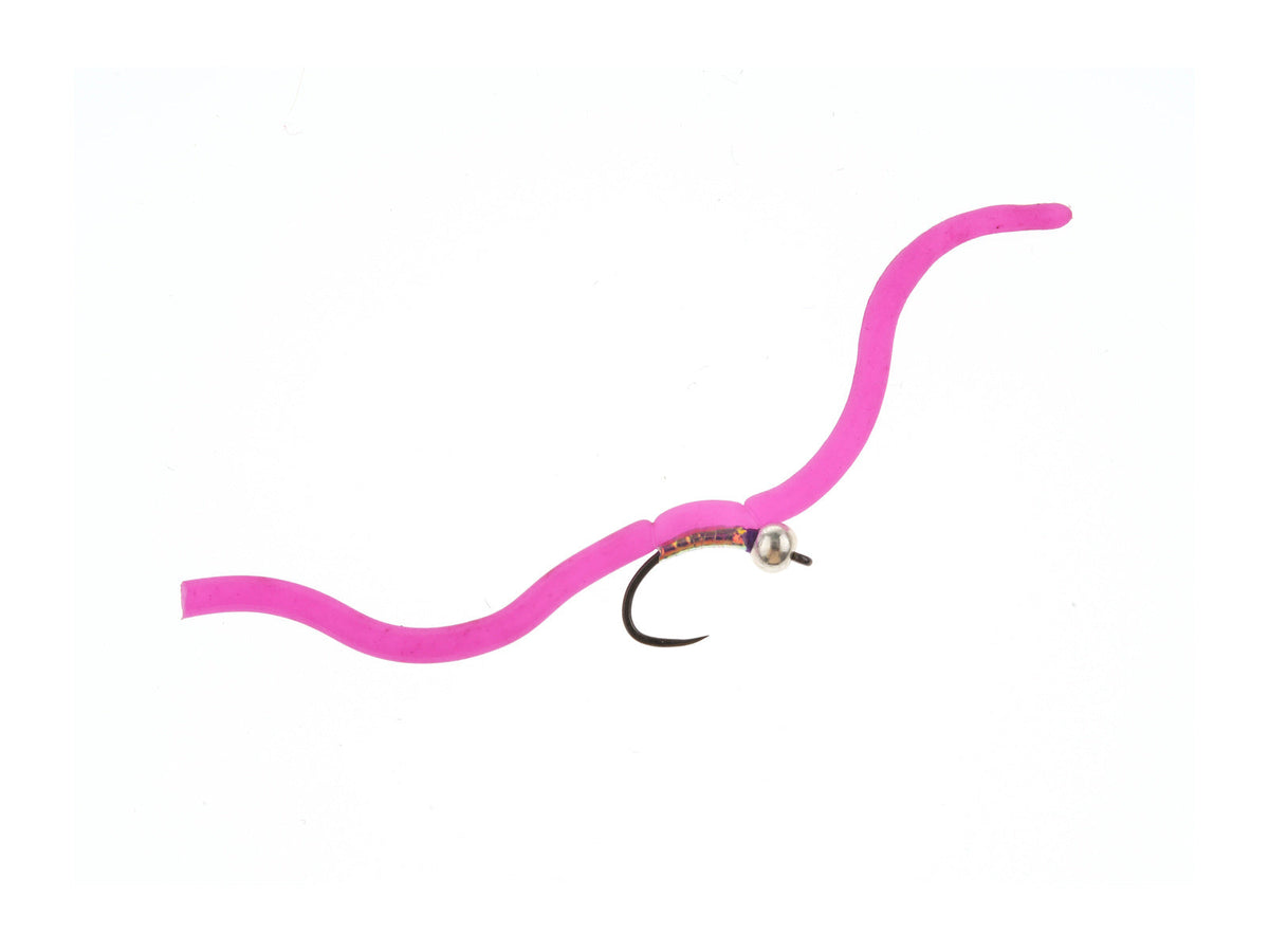 Product photo of the Pink Brass Bead Squirmy Jig, WIFREO style LY073B
