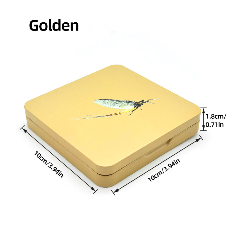 Colorful Metal Dry Fly Bait Essential Fly Fishing Tools & Accessories Box Included