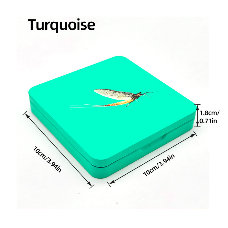 Colorful Metal Dry Fly Bait Essential Fly Fishing Tools & Accessories Box Included