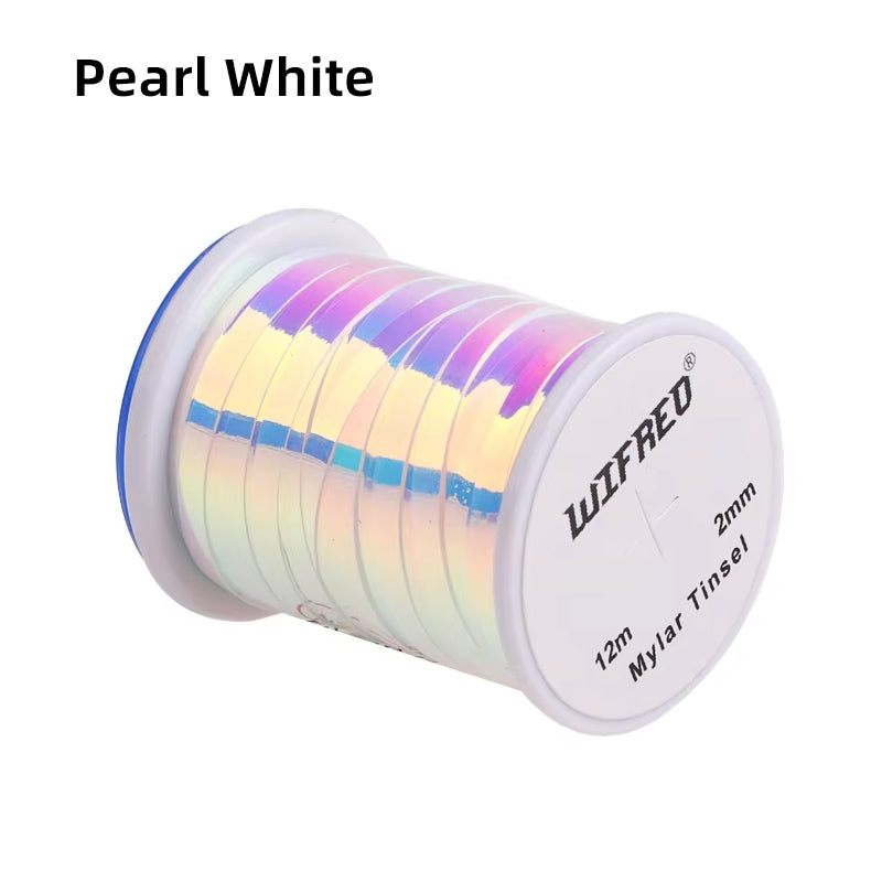 2-Millimeter-Wide Flat Flashy Polyester Film Wire Fishing Bait Fly Tying Material