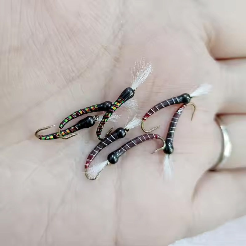 Trout Grayling Epoxy Brass Bead Head Perdigon Nymphs Fishing Fly Lure Bait