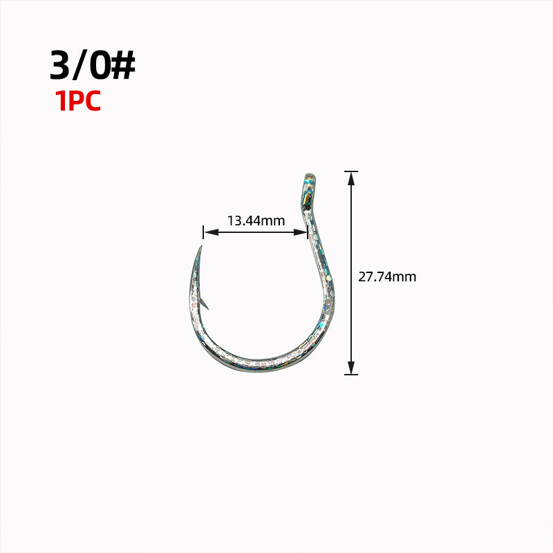 Saltwater Boat Fishing Tube Eye Jigging Hook