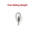 Teardrop-Shaped Drop Shot Weight/ Free Sliding Weight