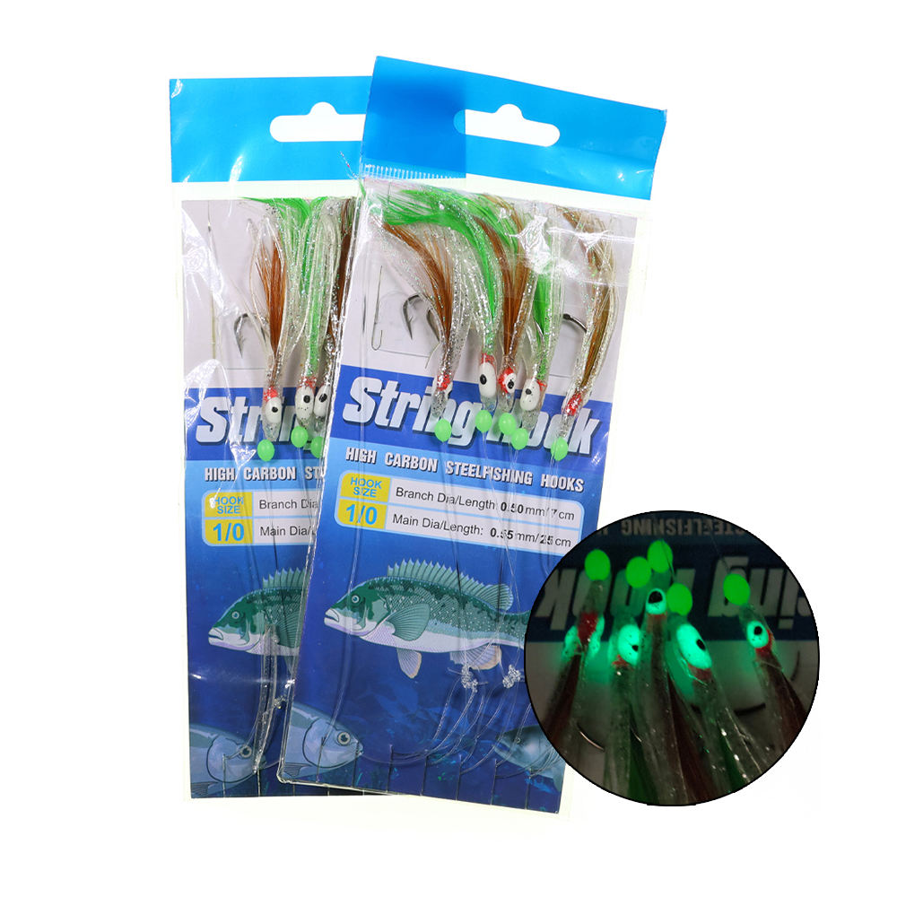 Sabiki Rig with Soft Octopus Lures