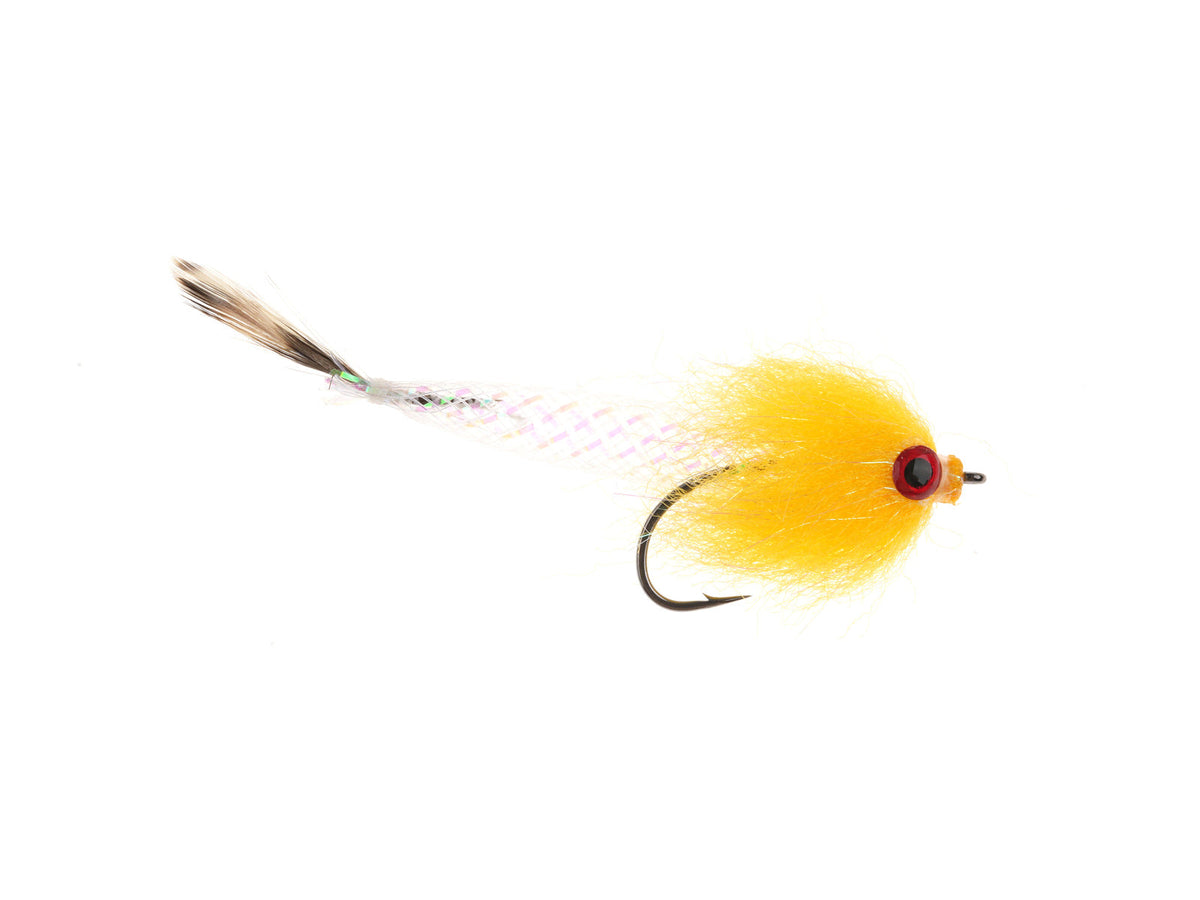 Product photo of the Yellow EP Minnow Streamer, WIFREO style WY1004A