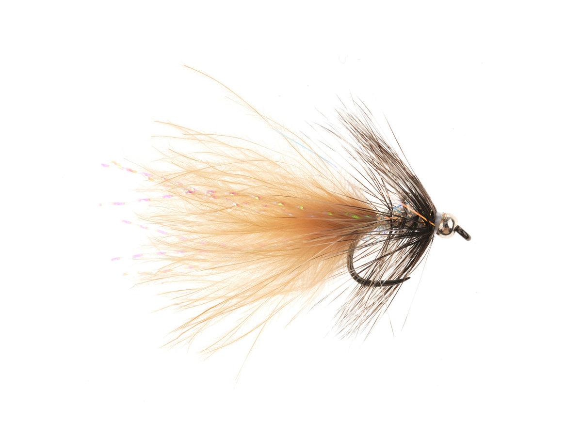 Product photo of the Brown Short-Shank Bug Streamer – Brass Bead, WIFREO style WY1044