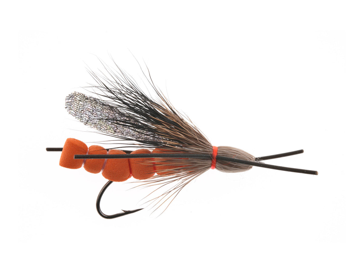 Product photo of the Bullet Head Foam Salmonfly Dry Fly, WIFREO style WY1093A