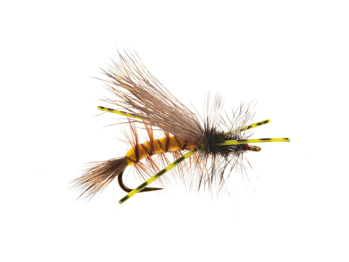 Product photo of the Yellow X Stimulator Dry Fly, WIFREO style WY1098A