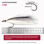 Multi-Color Big Red-Eyed Simulated Baitfish Streamer Fly
