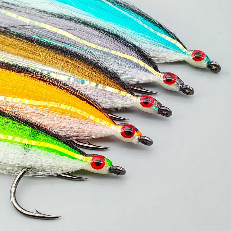 Multi-Color Big Red-Eyed Simulated Baitfish Streamer Fly