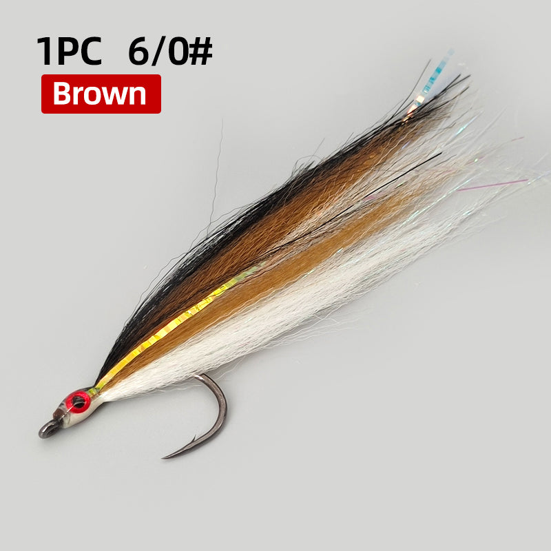Multi-Color Big Red-Eyed Simulated Baitfish Streamer Fly