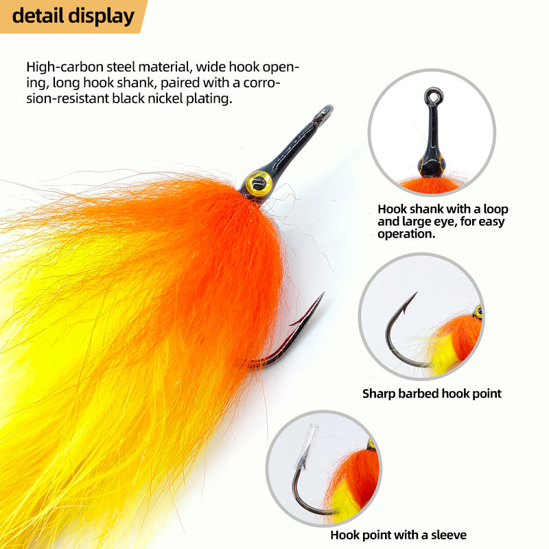 Big-Eyed Artificial Baitfish Streamer Fly Fishing Tackle Lure Fly Fishing Flies