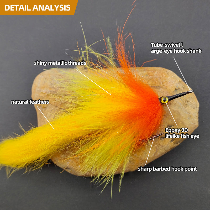 Big-Eyed Artificial Baitfish Streamer Fly Fishing Tackle Lure Fly Fishing Flies