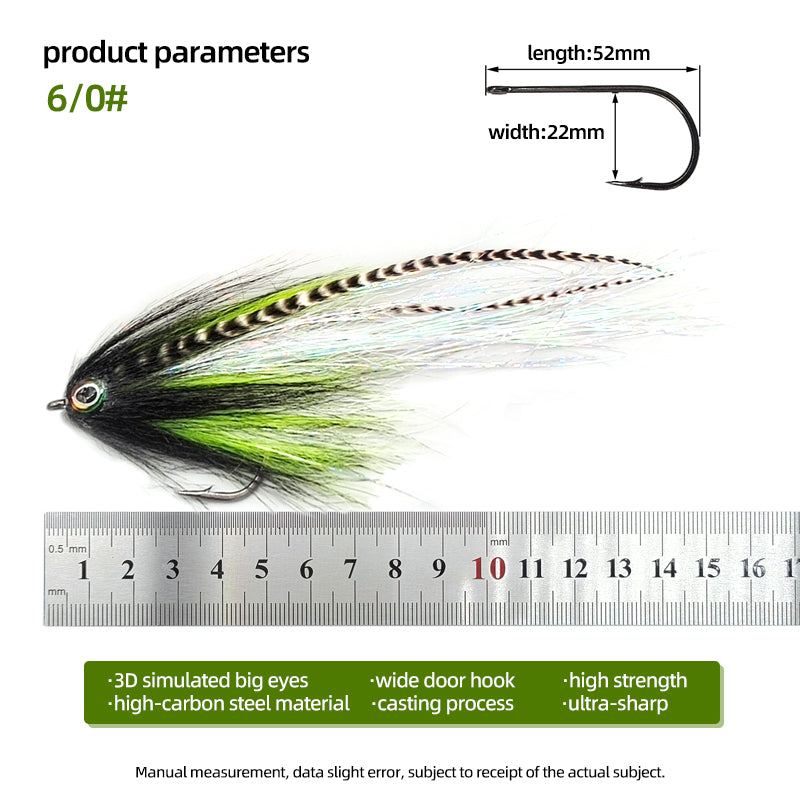 Multi-Color Big-Eyed Simulated Baitfish Streamer Fly Fishing Tackle Lure Fly Fishing Flies