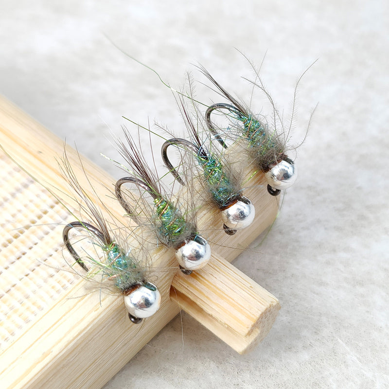 Tungsten Bead Head Wet Nymph Fast Sinking Fly Trout Fishing Lures 16# River Lake