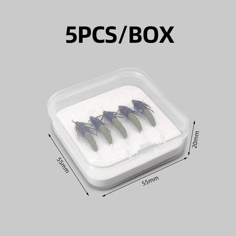 Stonefly Nymph Hand-Tied Fly Fishing Artificial Hard Bait Insect Lure for Trout and Bass Rivers Lakes & Streams