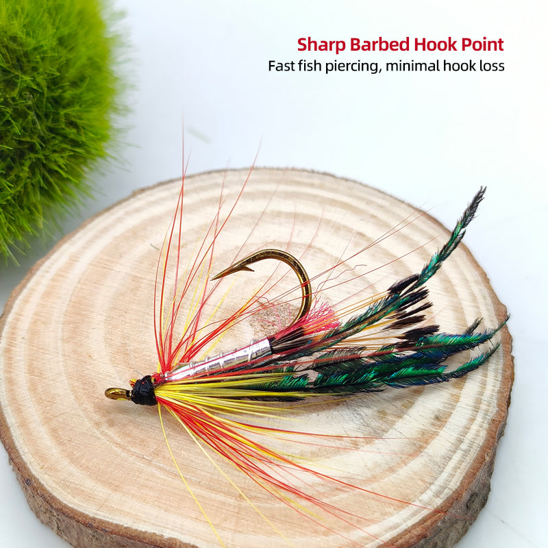 Colorful Wet Fly Tying Hook Fly Fishing Lure with Durable Flies