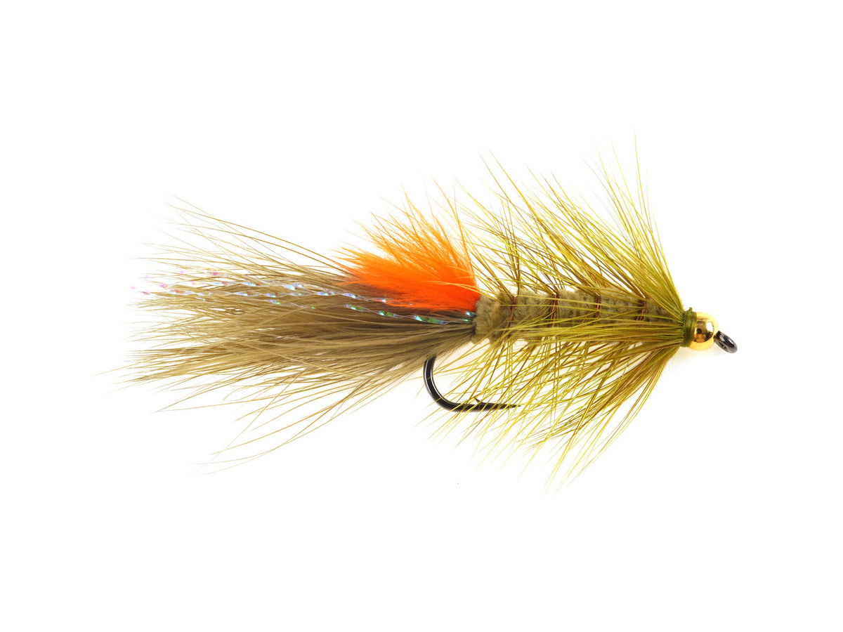 Hotspot Woolly Bugger Brass Bead - Olive