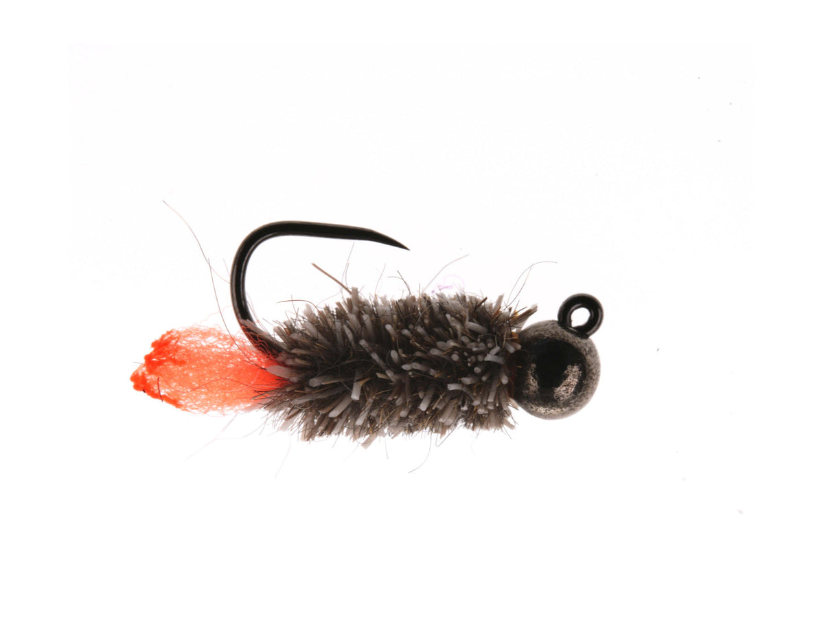 Jig Peeping Caddis Tungsten Bead - Orange Head