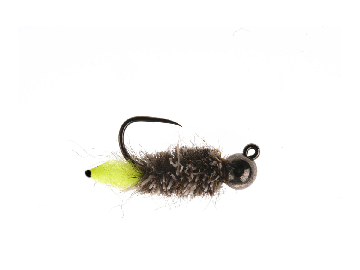 Jig Peeping Caddis Tungsten Bead - Green Head