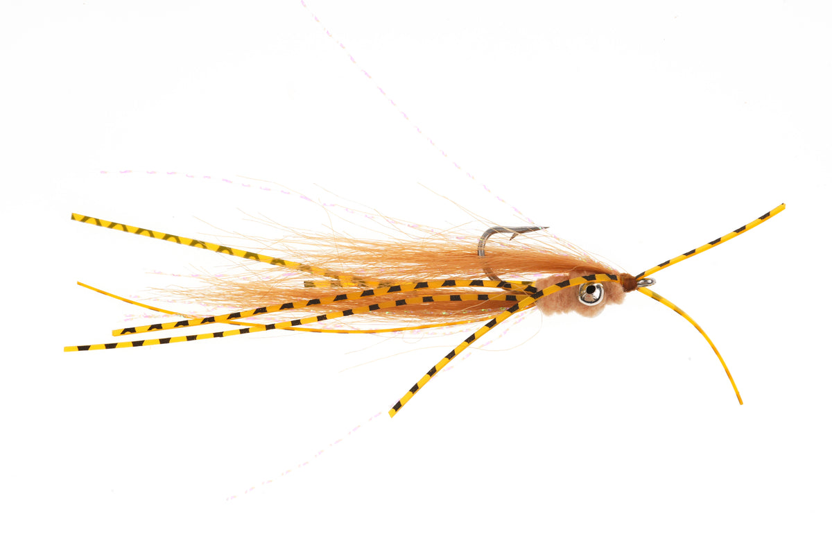 Product photo of the Orange Sili-Legs Gotcha with brass weighted eyes, WIFREO style XY133A